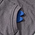 Sweatjacke mit Dino-Motiv, grau, Gr. 92 ALANA