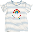 T-Shirt mit Regenbogen-Motiv, blau & weiß, Gr. 116 ALANA