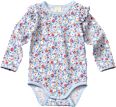 Body Langarm Pro Climate mit Blumen-Muster, blau, Gr. 86/92 ALANA