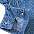 Strampler aus Jeansstoff, blau, Gr. 80 ALANA