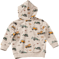 Sweatshirt mit Baustellen-Muster & Kapuze, beige, Gr. 122 ALANA