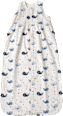 Schlafsack 0,5 TOG, mit Wal-Muster, weiß, 110 cm ALANA