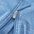 Schlafsack 1 TOG mit Regenbogen-Muster, blau, 90 cm ALANA
