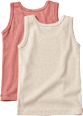 Unterhemden, beige + rosa, Gr. 110/116 ALANA