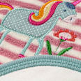 Lätzchen mit Einhorn-Motiv, rosa & weiß ALANA