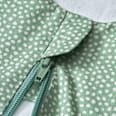 Schlafsack 1 TOG mit Punkte-Muster, grün, 80 cm ALANA