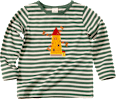 Kinder Langarmshirt, Gr. 110, in Bio-Baumwolle, grün ALANA
