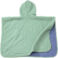 Badeponcho aus Musselin, grün & blau ALANA