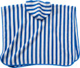 Badeponcho mit Streifen, blau & weiß ALANA