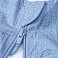 Schlafsack 0,5 TOG mit Wal-Muster, blau, 80 cm ALANA