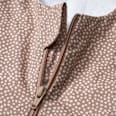 Schlafsack 1 TOG mit Punkte-Muster, braun, 110 cm ALANA