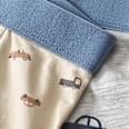 Boxerhorts mit Auto-Motiv, beige + grau, Gr. 134/140 ALANA