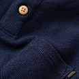 Kinder Langarmshirt, Gr. 110, in Baumwolle, blau PUSBLU