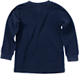Kinder Langarmshirt, Gr. 122, in Baumwolle, blau PUSBLU