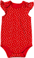 Body Kurzarm mit Punkte-Muster, rot, Gr. 98/104 ALANA
