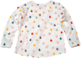Kinder Langarmshirt, Gr. 110, in Baumwolle, weiß, bunt PUSBLU