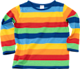 Kinder Langarmshirt, Gr. 122, in Baumwolle, bunt PUSBLU