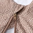 Schlafsack 1 TOG mit Punkte-Muster, braun, 90 cm ALANA