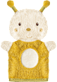 Waschhandschuh Biene gelb/weiß fehn
