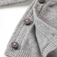 Baby Pullover, Gr. 68, aus Bio-Baumwolle, grau ALANA
