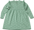 Kinder Kleid, Gr. 116, aus Baumwolle, grün PUSBLU