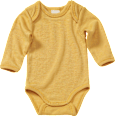 Body Langarm aus Bio-Wolle und Seide, gelb, Gr. 50/56 ALANA