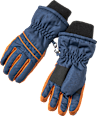 Handschuhe, blau & braun, Gr. 3 PUSBLU