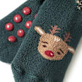 ABS Socken mit Rentier-Motiv, grün, Gr. 18/19 PUSBLU