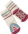 ABS Socken mit Regenbogen-Motiv, weiß, Gr. 19/22 ALANA