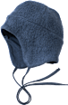 Mütze mit Bio-Schurwolle, blau, Gr. 48/49 ALANA