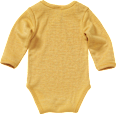 Body Langarm aus Bio-Wolle und Seide, gelb, Gr. 50/56 ALANA