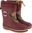 Gummistiefel gefüttert & mit Reh-Motiv, beere, Gr. 26/27 Mikk-Line