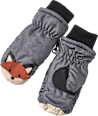 Handschuhe mit Fuchs-Motiv, grau, Gr. 3 PUSBLU