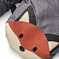 Handschuhe mit Fuchs-Motiv, grau, Gr. 3 PUSBLU