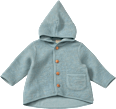Jacke mit Bio-Schurwolle, blau, Gr. 62/68 ALANA