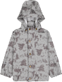 Regenjacke mit Waldtier-Muster, grau, Gr. 110/116 Mikk-Line