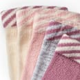 Socken, rosa + weiß + grau, Gr. 23/26 PUSBLU