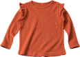 Langarmshirt in Ripp-Struktur, braun, Gr. 92 ALANA