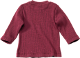 Langarmshirt mit Ripp-Struktur, bordeaux, Gr. 74 ALANA