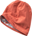 Mütze zum Wenden mit Fuchs-Muster, grau & orange, Gr. 50/51 ALANA