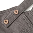 Latzhose mit Fuchs-Motiv, grau, Gr. 74 ALANA