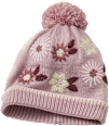 Mütze mit Blumen-Motiv, rosa, Gr. 54/55 PUSBLU