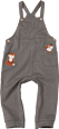 Latzhose mit Fuchs-Motiv, grau, Gr. 86 ALANA
