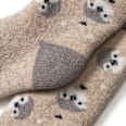 Thermostrumpfhose mit Pinguin-Muster, beige & grau, Gr. 86/92 PUSBLU