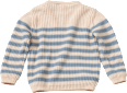 Pullover aus Strick, weiß & blau, Gr. 98 PUSBLU