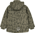 Schneejacke mit Tier-Muster, grün, Gr. 98/104 Fehn