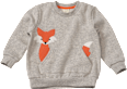 Sweatshirt mit Fuchs-Motiv, grau, Gr. 92 ALANA