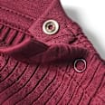 Langarmshirt mit Ripp-Struktur, bordeaux, Gr. 74 ALANA