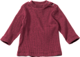 Langarmshirt mit Ripp-Struktur, bordeaux, Gr. 74 ALANA