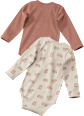 Bodys Langarm, braun, Gr. 74/80 ALANA